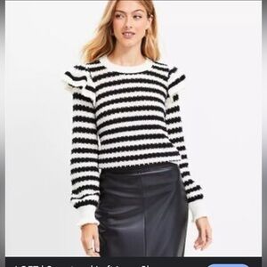 Black and White Striped Sweater